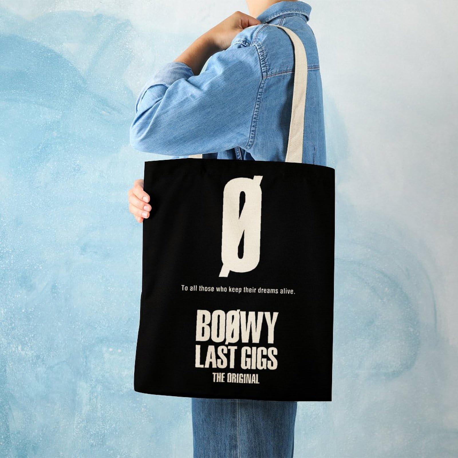ボウイ☆トートバッグ☆BOOWY☆BOΦWY☆BAG☆黒☆ブラック☆BLACK
