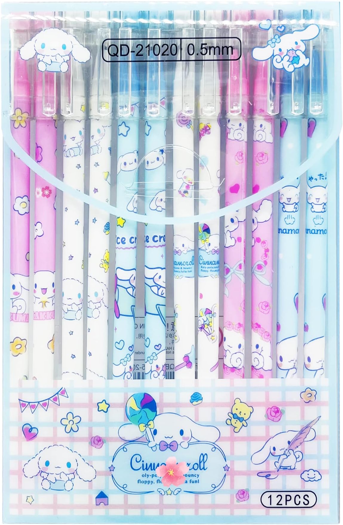 Amazon.com: Anime Pens Anime School Supplies 12pcs Black Gel Ink Pens ...