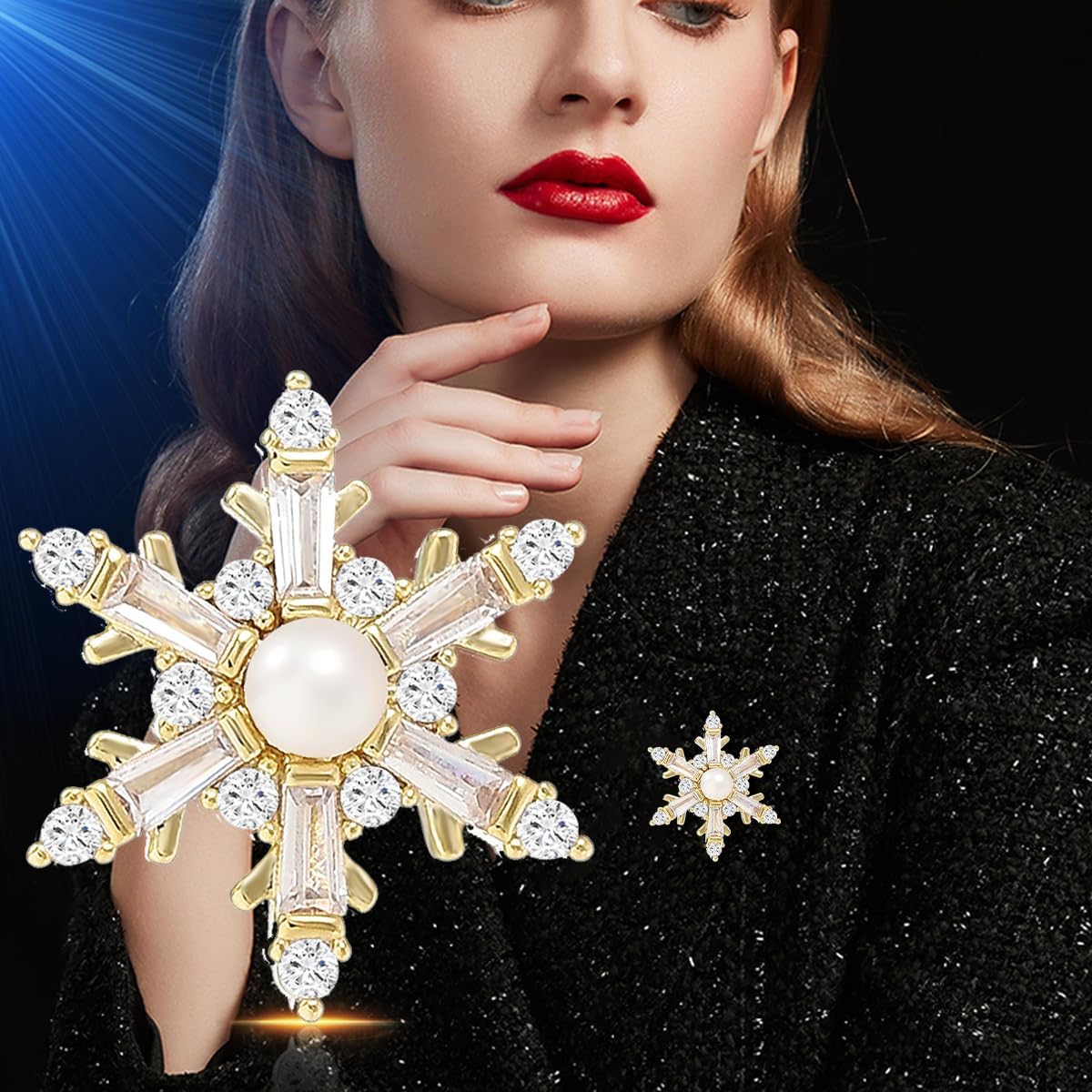 Pearl Brooch Broches Jewelry For Women Fashion Christmas Gifts Wife Mom Girlfriend, Anniversary Birthday Fine Jewelry Gifts for Her