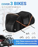SUPAREE 3 kerékpár védőhuzat, vízálló, szélálló, 420D Oxford, utánfutóhoz 2