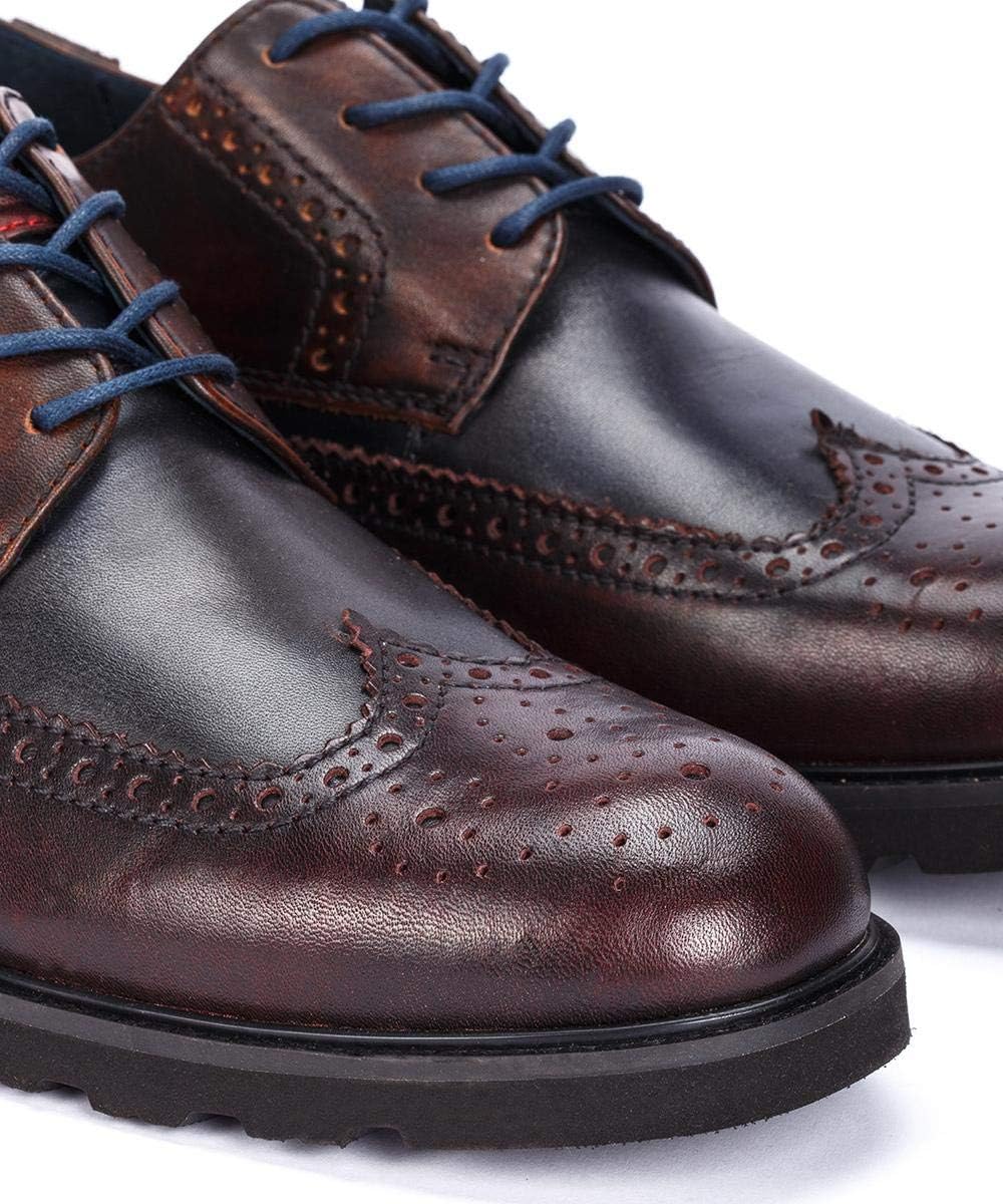 Pikolinos Men's Glasgow Wingtip Derby M05-6222AAC1,Garnet Leat
