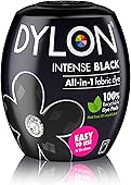 DYLON Washing Machine Fabric Dye Pod for Clothes & Soft Furnishings, Intense Black, 350g (Pack of 1)