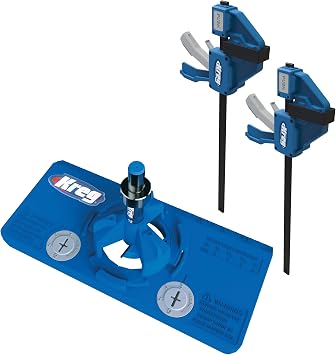 Kreg KHI-Hinge Cabinet Hinge Installation Jig with12 VersaGrip Clamps