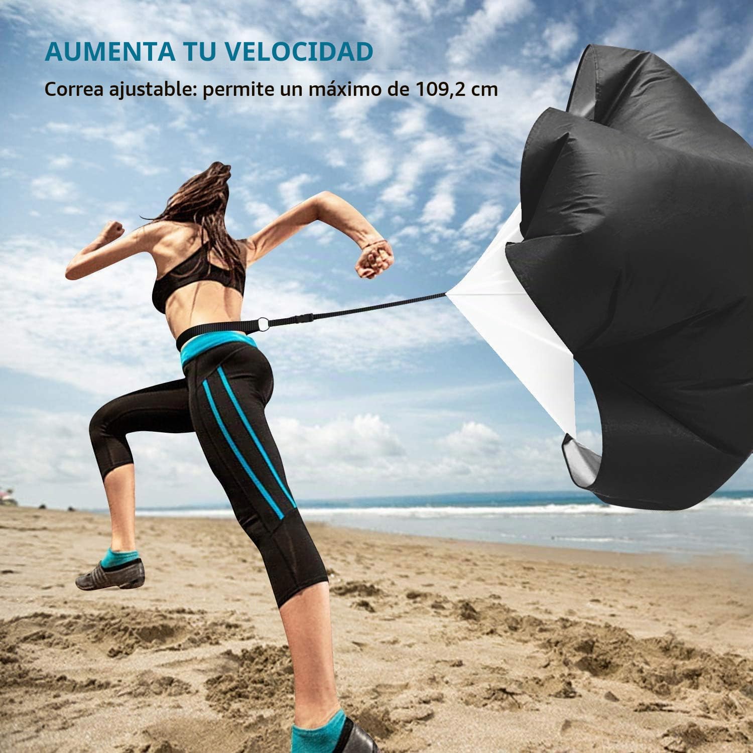 Kit Entrenamiento Futbol niños Velocidad y Agilidad de fútbol Escalera de Agilidad y Cono,paracaídas para Correr con Resistencia,Cono Deportivo,Clavos metálicos y Bolsa de