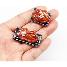 Dollhouse Miniature Roasted Turkey Chicken or Duck, Mini Cooked Chicken, Miniature Christmas Turkey, for Dollhouse Miniature Home Kitchen Accessory Turkey Chicken