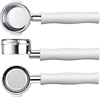 Vista 32 de Normcore 51mm Portafiltro Sin Fondo Desnudo de 2 Orejas Compatible con Delonghi ECP3420/EC155/BCO430/EC260 con Mango de Aluminio Anodizado