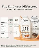 Vista 3 de Elmhurst 1925 Crema de avena de caramelo Macchiato, a base de plantas, vegana, 16 onzas (paquete de 6)