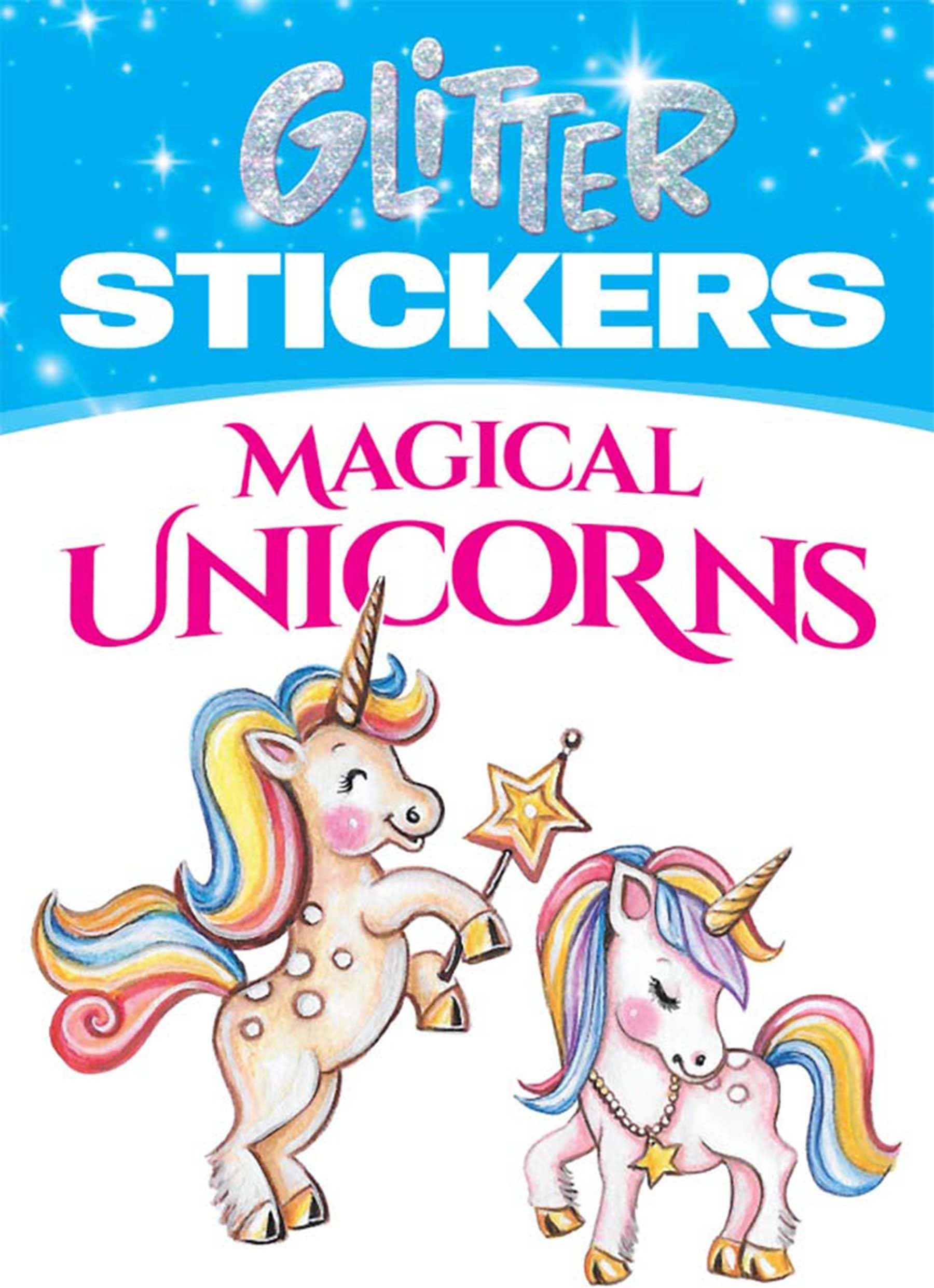 Glitter Magical Unicorns Stickers