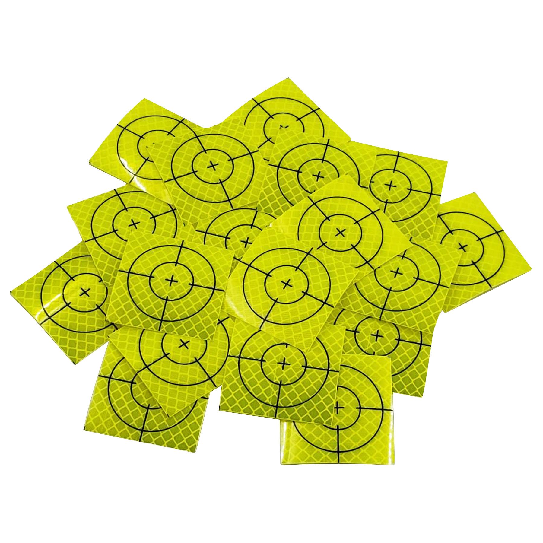 100pcs High Visibility Total Station Target Sheets, Self Adhesive Reflective Prism Sheet, Paste Up Reflector, Surveying Target Mark Sticker