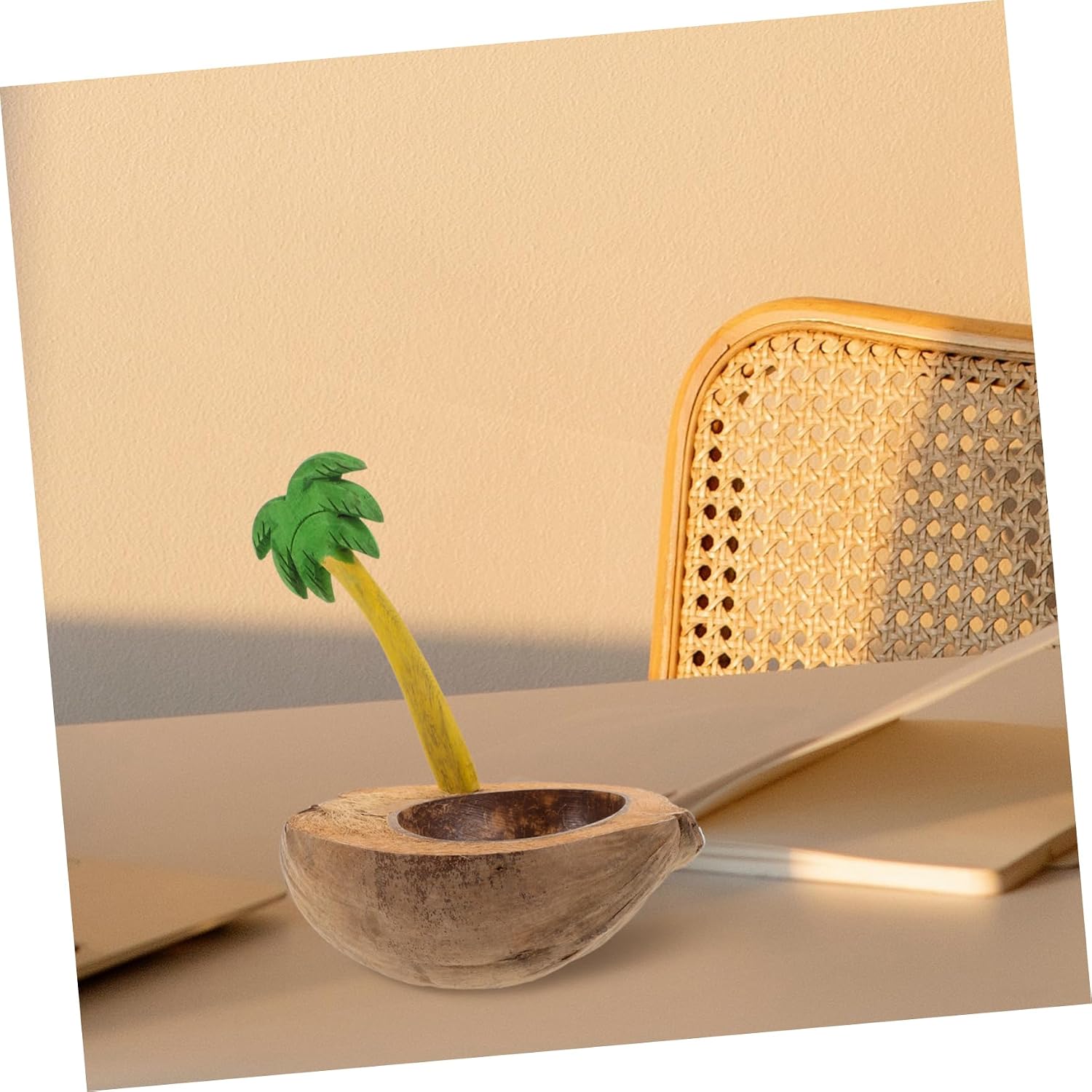 Coconut Shell Candle Holder Bowl Portable Decor for Weddings Parties Home Natural Craft for Romantic Atmosphere for Candlelight Dinners Gatherings