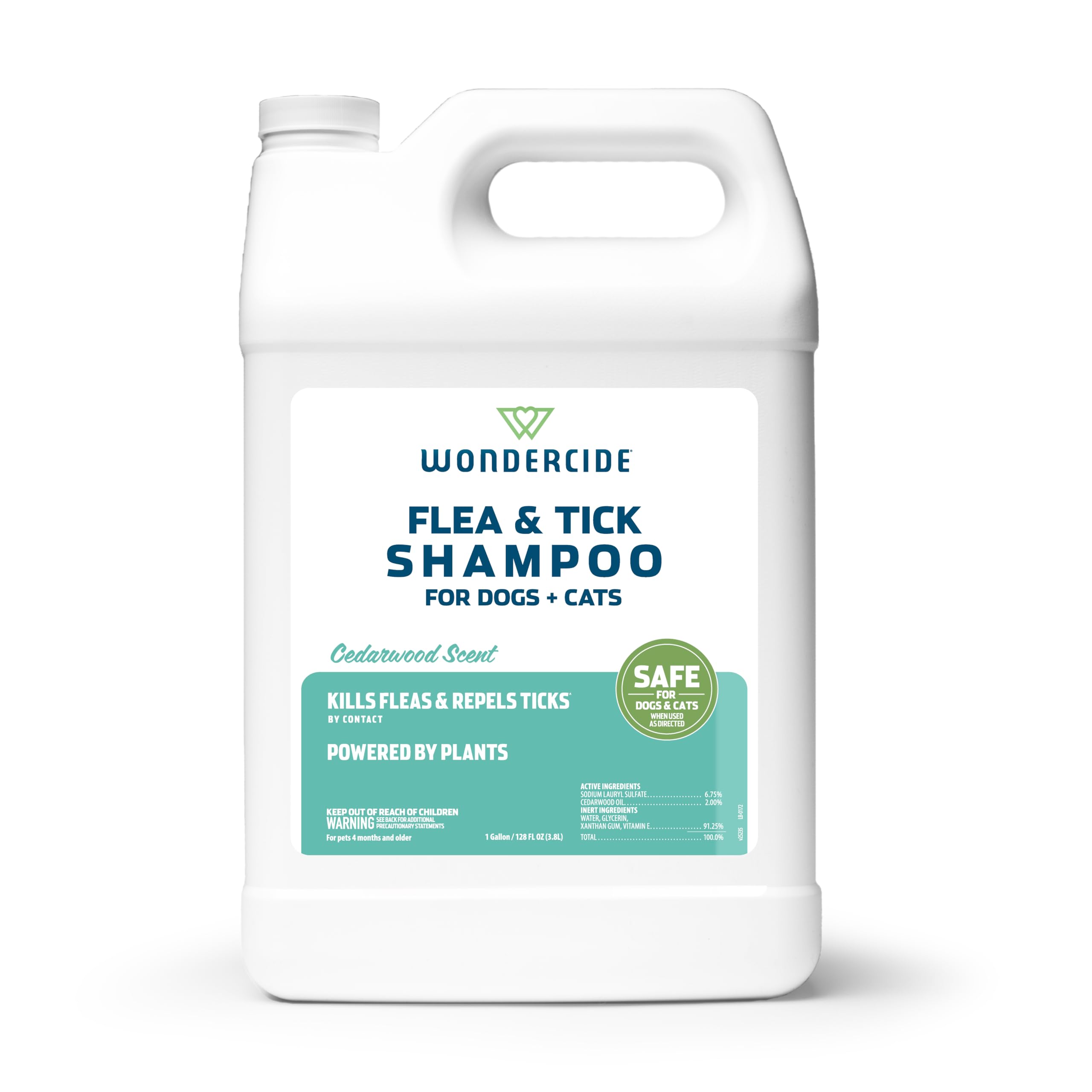 Wondercide - Flea &amp; Tick Shampoo for Dogs and Cats - Cedarwood - 128 Fl oz