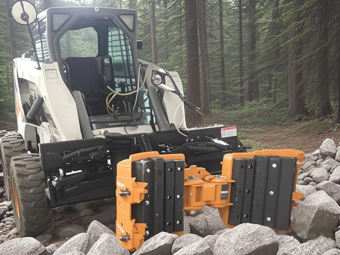 5 Fingers Rotating Grapple Rock and Tree Mover Heavy Duty Skid Steer Attachment