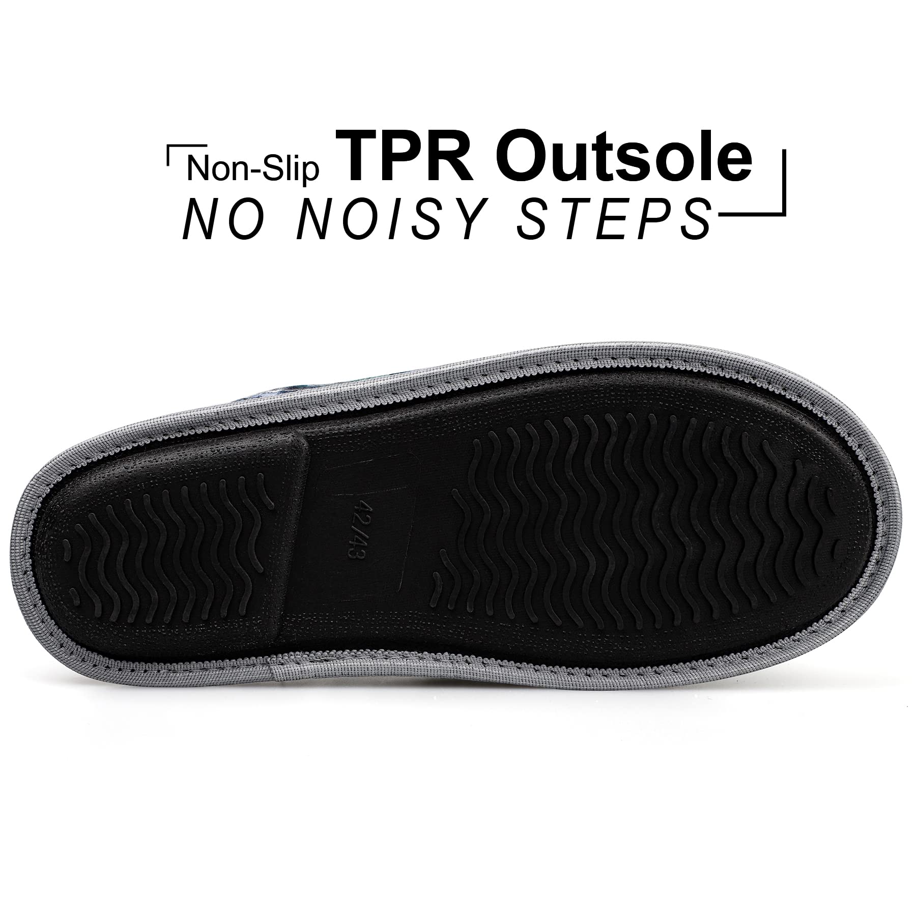 riemot Pantofole Uomo Ciabatte Invernali Inverno Casa Morbida Autunno Inverno Memoria Schiuma Pavimento Indoor Outdoor 38-47 EU