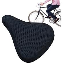 Bicycle Seat Cushion - Soft Gel Pad Cover, Ergonomic Shock Absorbing Saddle Pad, Non Slip Design | Breathable Seat Cushion for Mountain Bikes, Road Bikes, Stationary Bikes, Comfortable Cycling Access