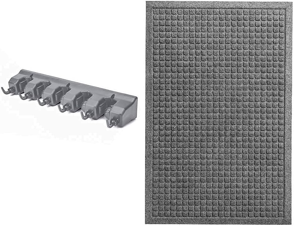 Gorilla Grip Mop and Broom Holder and Absorbent Door Mat