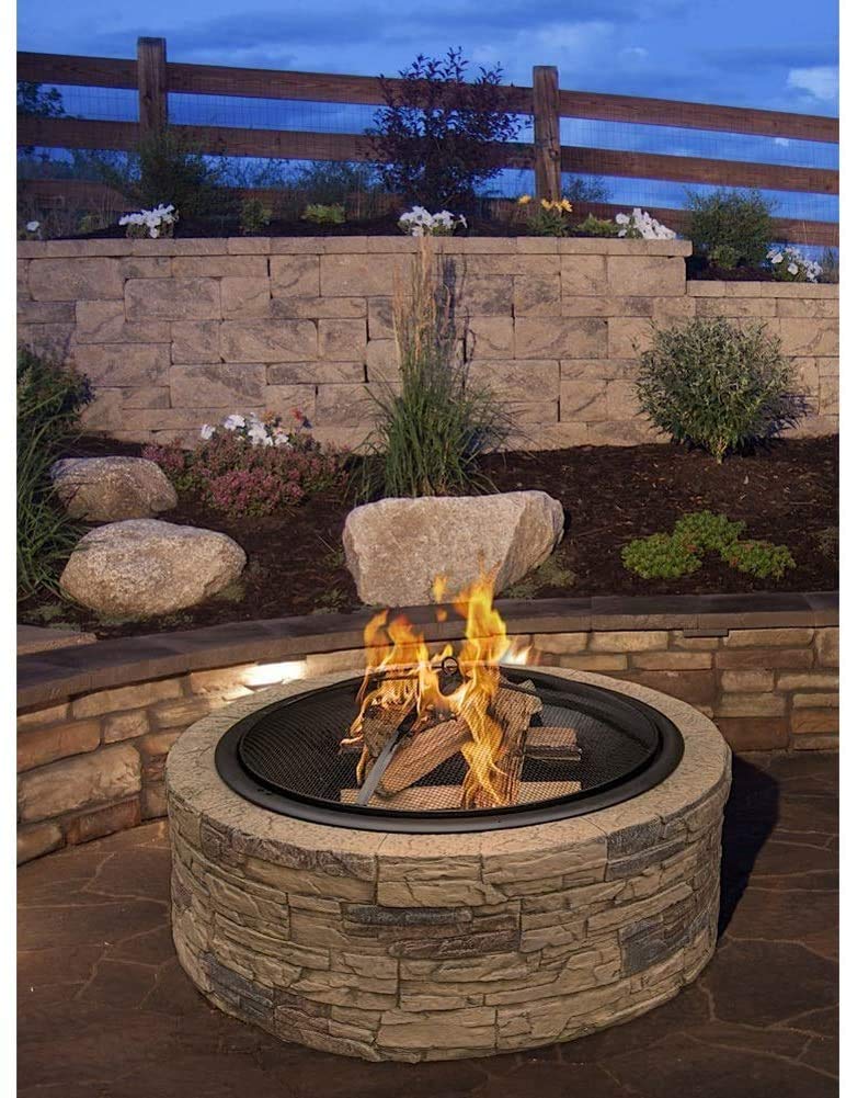 Amazon.co.jp: 屋外用ファイヤーピット 地面、パティオ、デッキ、芝生