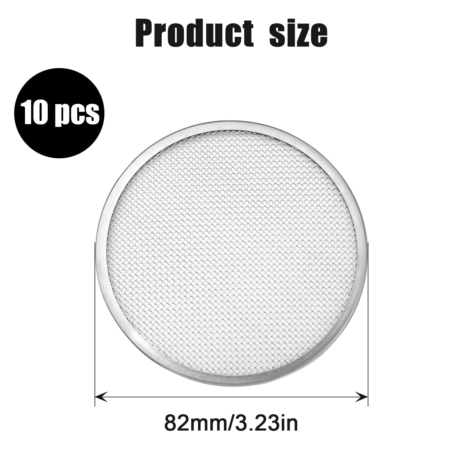 SAVITA 10pcs Stainless Steel Sprouting Lids for 86mm Wide Mouth Mason Jar Sprouting Kit