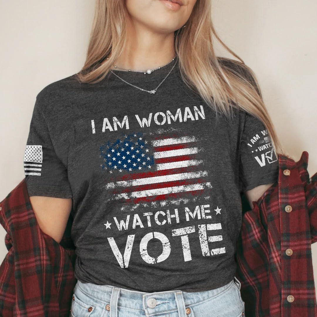 I Am Woman Watch Me Vote T-Shirt, Vote Tshirt Women, Me Shirt Women, Vote T Shirts for Women 2