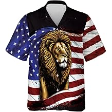 Lion King Hawaiian Shirt for Men - Tropical Aloha Linen Button Down Beach Shirts PTU-TU-HW_46