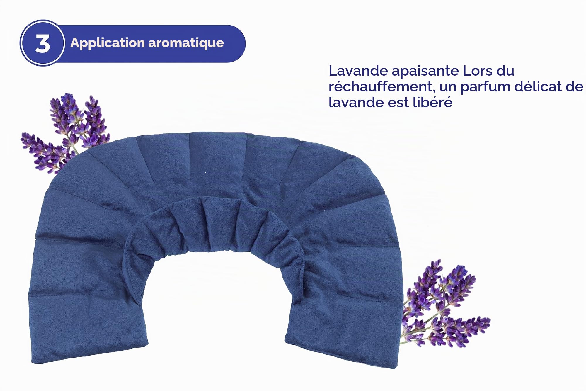 Maximex Coussin lesté pour épaules Chaleur & Froid, Bleu