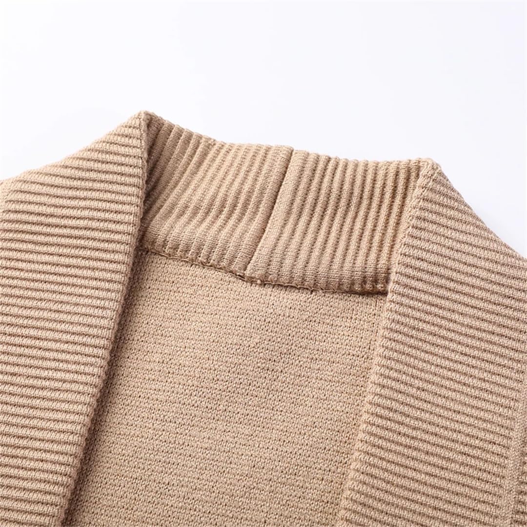 Men Sweater Cardigan Knit Jacket Outwear V Neck Retro Buttons Down for Outwear