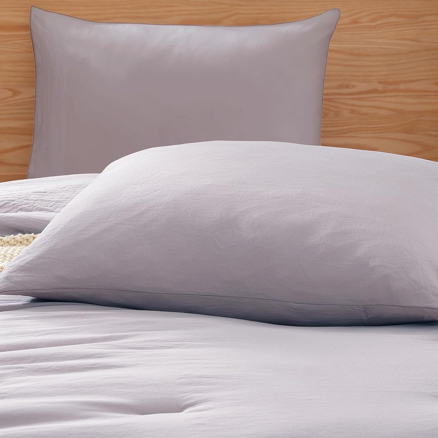 WRENSONGE Twin Comforter Set- 5 Pieces Lilac Twin Bed in a Bag, All Season Twin XL Bedding Sets with 1 Fitted Sheet, 1 Flat Sheet, 1 Pillow Sham and 1 Pillowcase thumbnail