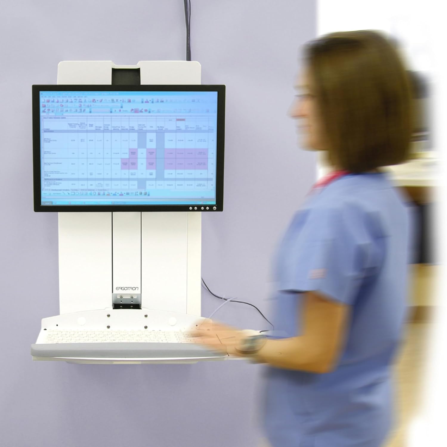 Ergotron SV Vertical Lift HTA (White)