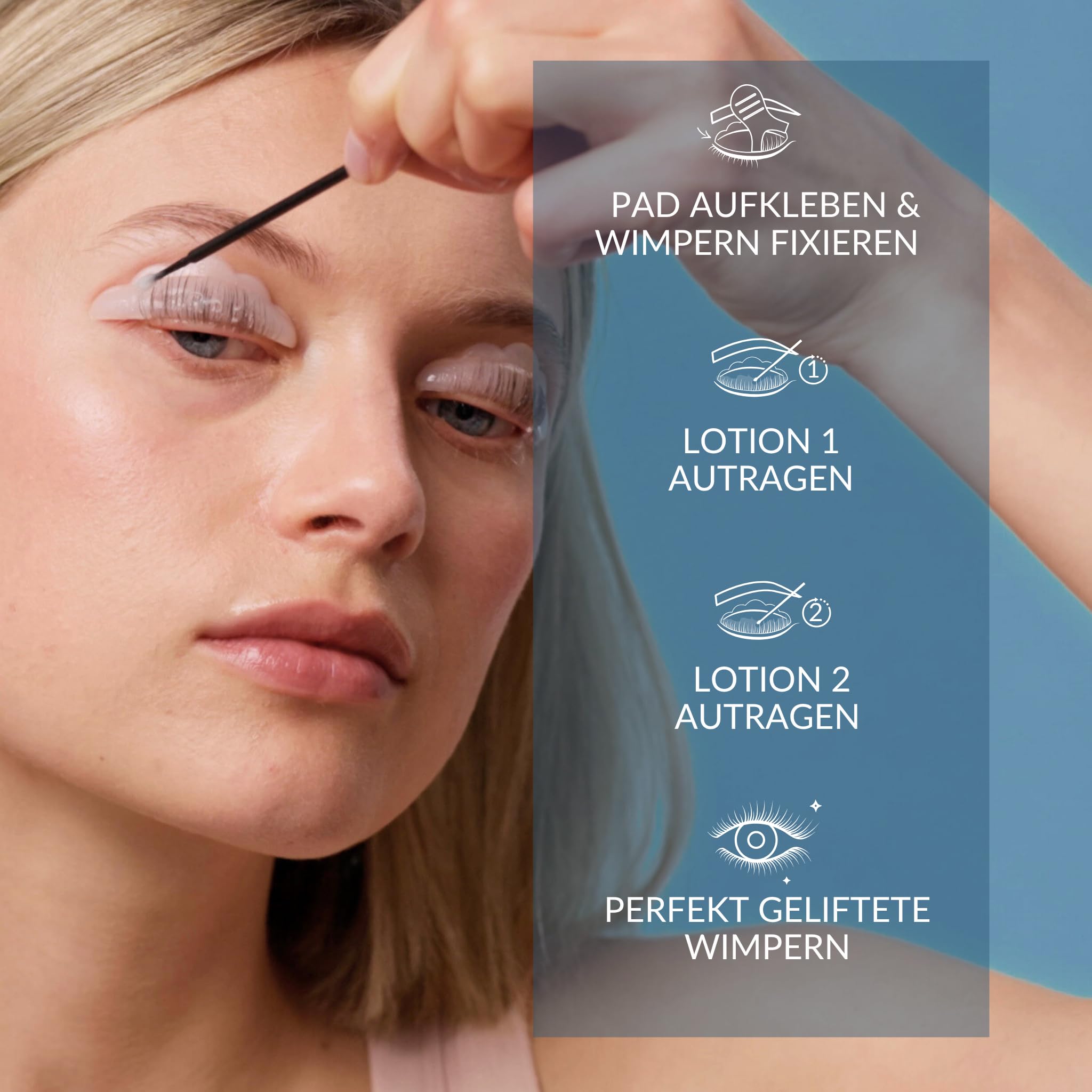 Fleeky Lash Lifting Set Bundle + Fleeky Lash & Brow Care – Wimpernserum ohne Hormone für Wimpern & Augenbrauen - für bis zu 6 Wochen ausdrucksvollen Schwung