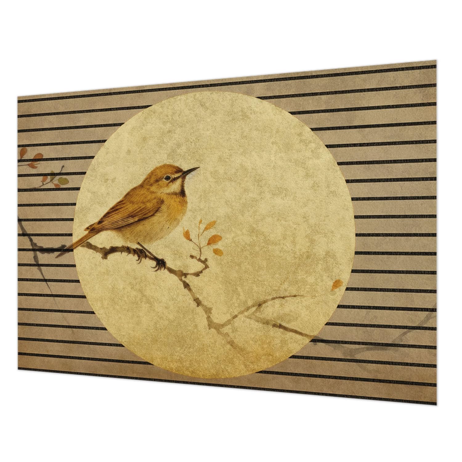 Papier peint intissé chambre et salon déco oiseau 208x146 cm