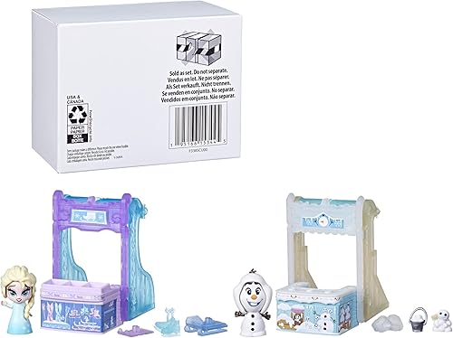 Miniatura 2 de Frozen Disney's 2 Twirlabouts - Paquete de 2, serie 2, Elsa y Olaf trineo para comprar juguetes de juego, accesorios de muñeca Olaf y Elsa para