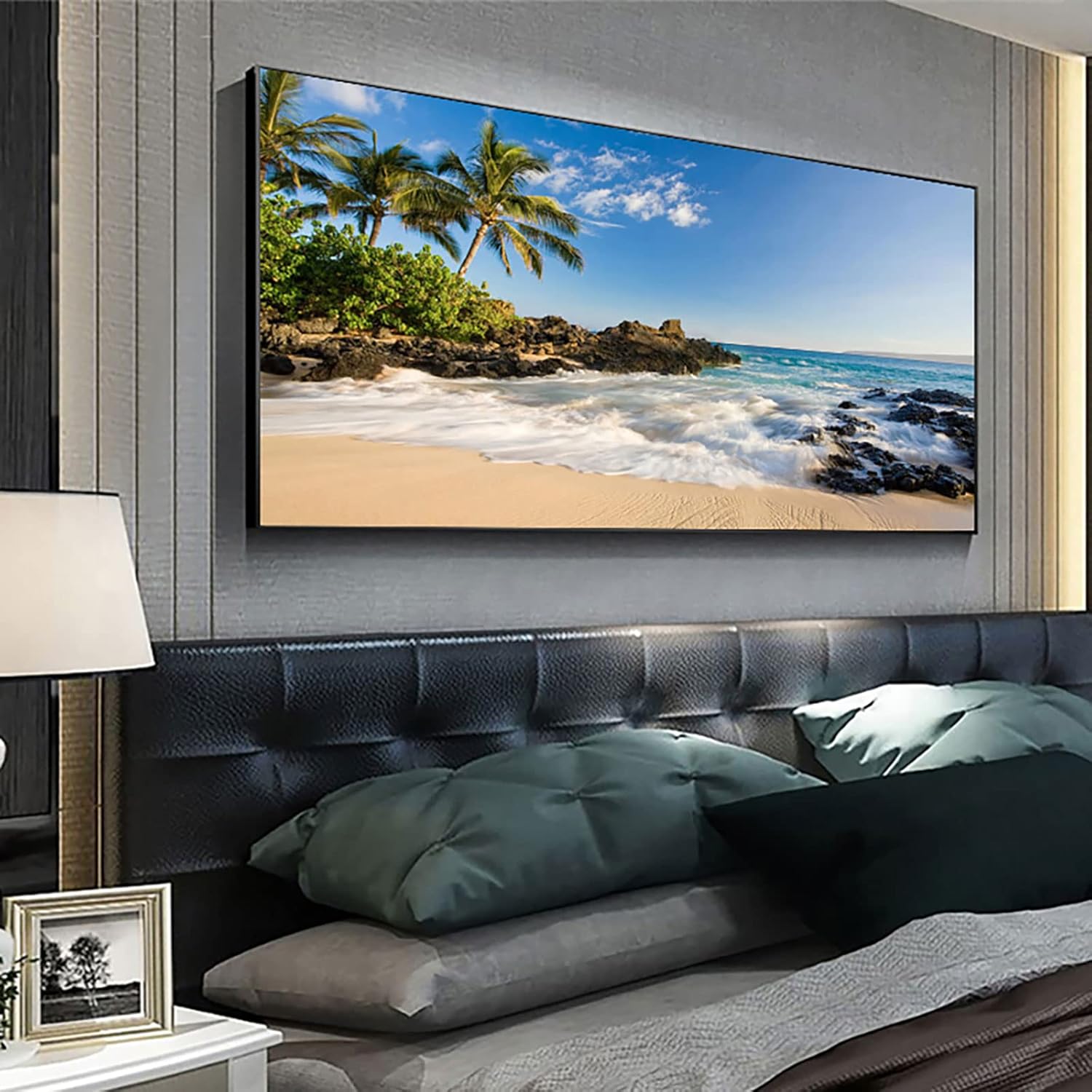 Instarry 5D Diamond Painting Kits Full Drill Sea and Beach Mosaic Cross Stitch Wall Art Decor Craft Kits 39.4x15.7 inch