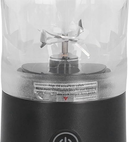 Miniatura 9 de 150W 20.3 fl oz 18000RPM USB recargable Juicer Cup Mezclador de jugo de fruta eléctrico personal con cuchillas de acero inoxidable, portátil para