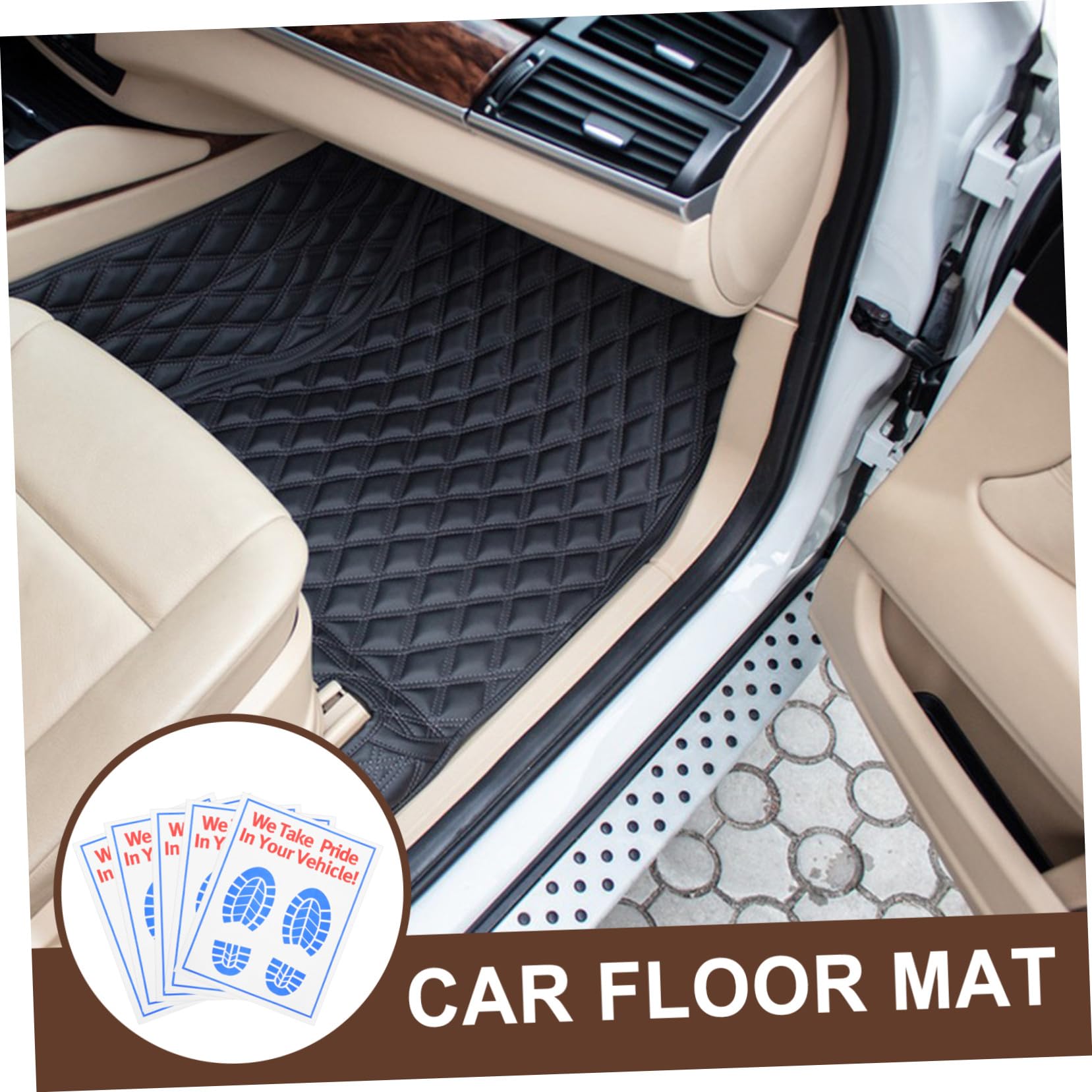 Gatuida Tapis de Sol Jetable en Papier Protection du Sol Automobile pour Voiture 100pcs Résistant à l'usure Sécurité Améliorée Volant pour Jours de Pluie