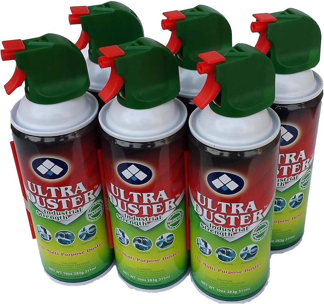 Ultra Duster Compressed Air Duster Cleaner 10 oz., 6/Pack (UDS-10P6)