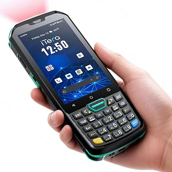 Android 13 Barcode Scanner PDA HS7 Scan Engine 26-Key Keypad, P400 | 4" Touch Screen, IP67, 4GB+64GB, 5100mAh, MTK 2.0 CPU, Wifi BT NFC, Warehouse Retail Logistics Asset Tracking Order Picking