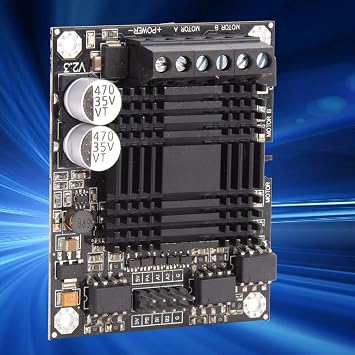 DC Motor Driver Module Dual H-Bridge 60A Speed Controller for Robot Competition DC Motor and Stepper Motor 12V-30V High Power Motor Driver