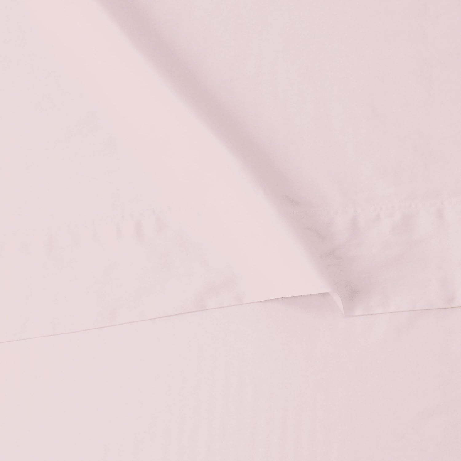 Amazon Basics Kids 100% Cotton Durable, Super Soft Sheet Set - Queen, Peony Pink