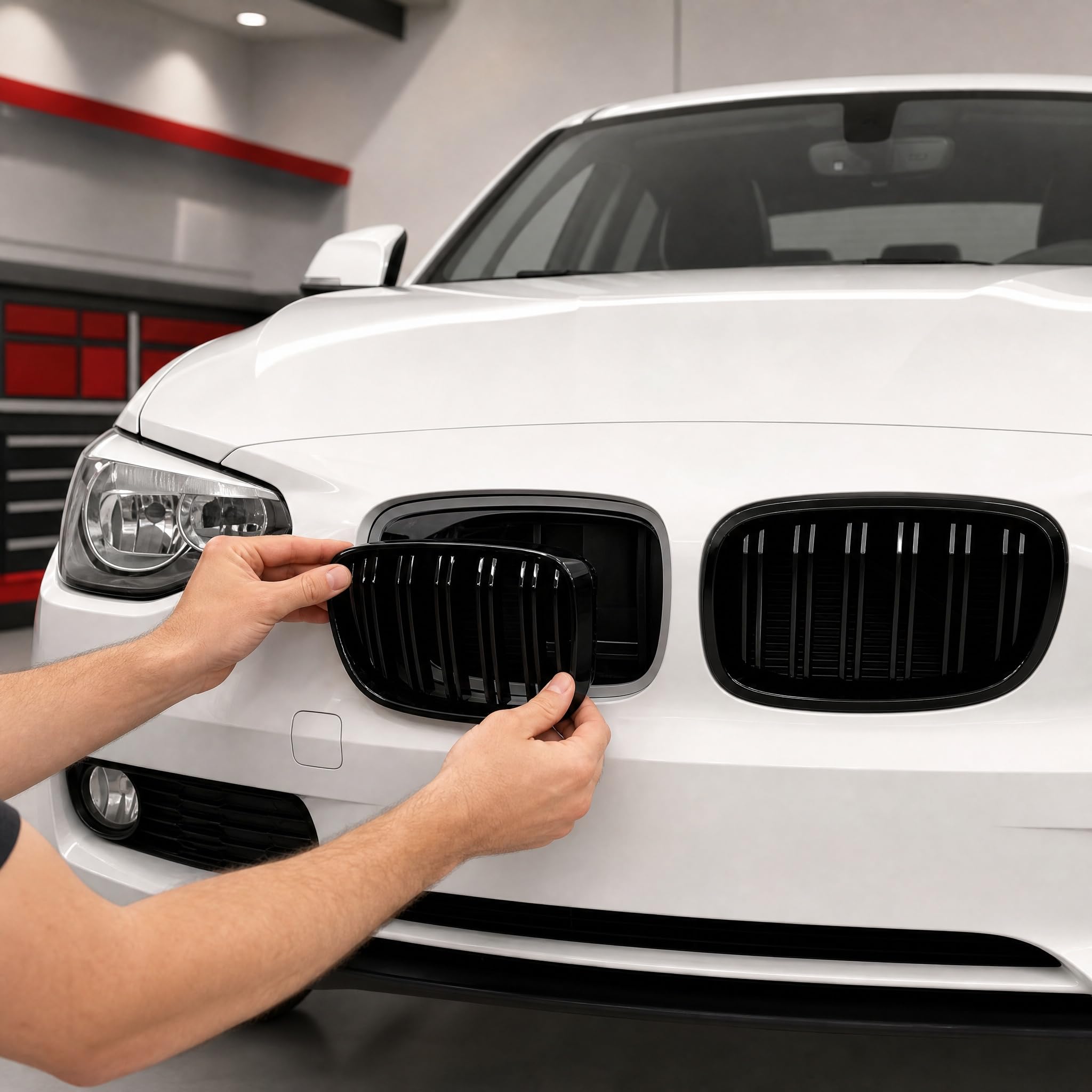 F20 F21 Calandre Noir Brillant pour BMW Série 1 (2011-2014), Convient Parfaitement pour Serie 1 F20 F21 (For 1er F20 2011-2014)