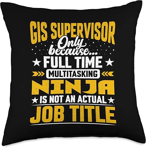 Título del puesto de supervisor de SIG - Almohada divertida para director de GIS