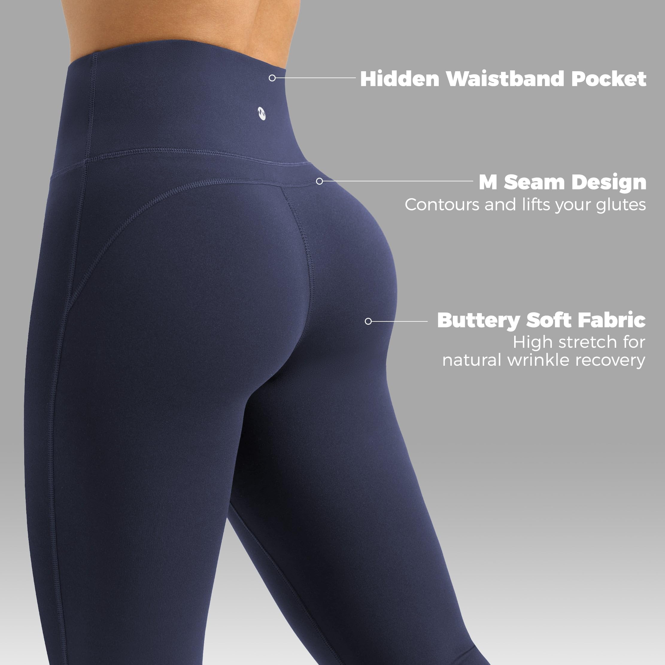 Willit Butterflux - Pantalones de yoga para mujer, leggings de entrenamiento acampanados para mujer, control de abdomen, cintura alta, leggings de yoga acampanados, 29 pulgadas, 31 pulgadas, 33