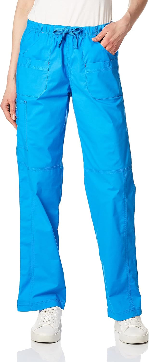 WonderWink Women's Wonderflex Faith Scrub Pant X-Large Malibu Blue