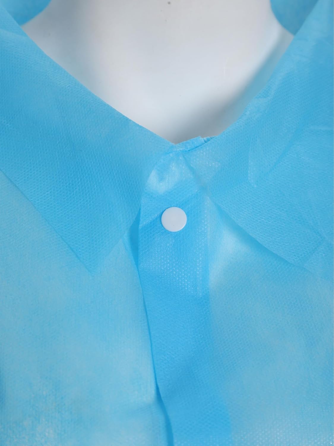 Jhaoyu 10s Pcs Disposable Lab Coat Long Sleeve Button Down Non-Woven Work Jacket for Workshop