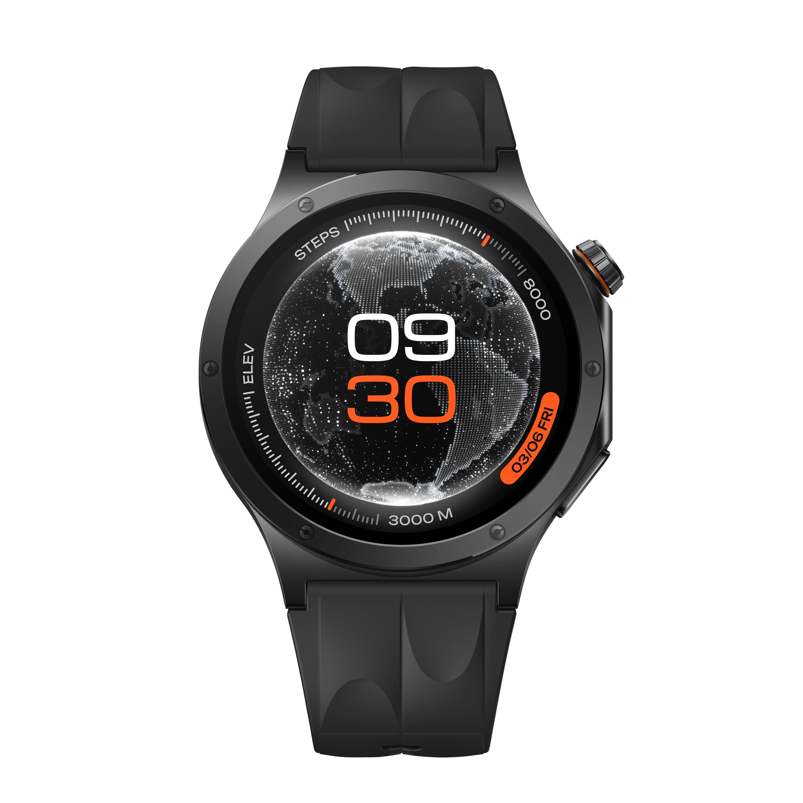 OPPO Watch X3 Smartwatch con Wear OS, Pantalla AMOLED 1.5”, Batería hasta 16 días, ECG y Salud en 60s, GPS Dual, Resistente IP69/5ATM, Titanio y Cristal Zafiro, Obsidian Black