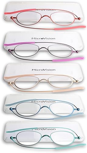 Miniatura 8 de Gafas de lectura de aire plegables planas con tecnología patentada de bisagra rodante y estuche compacto para mujeres y hombres