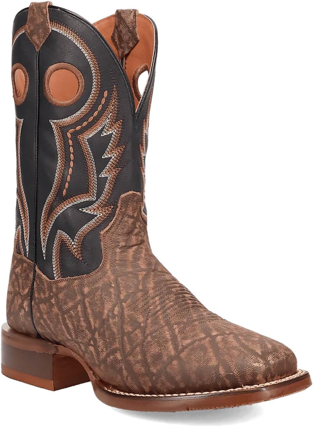 Dan Post Men's Elephant Print Performance Western Boot Broad Square Toe - Dp5183