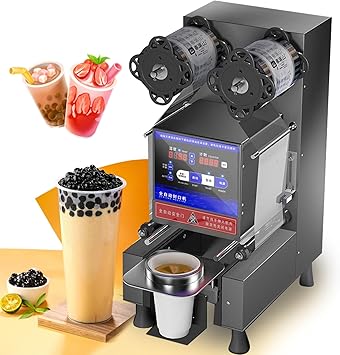 Cup Sealing Machine, Fully Automatic Cup Sealer Machine, Electric Cup Sealing Machine 500-650 Cups/H Digital Control