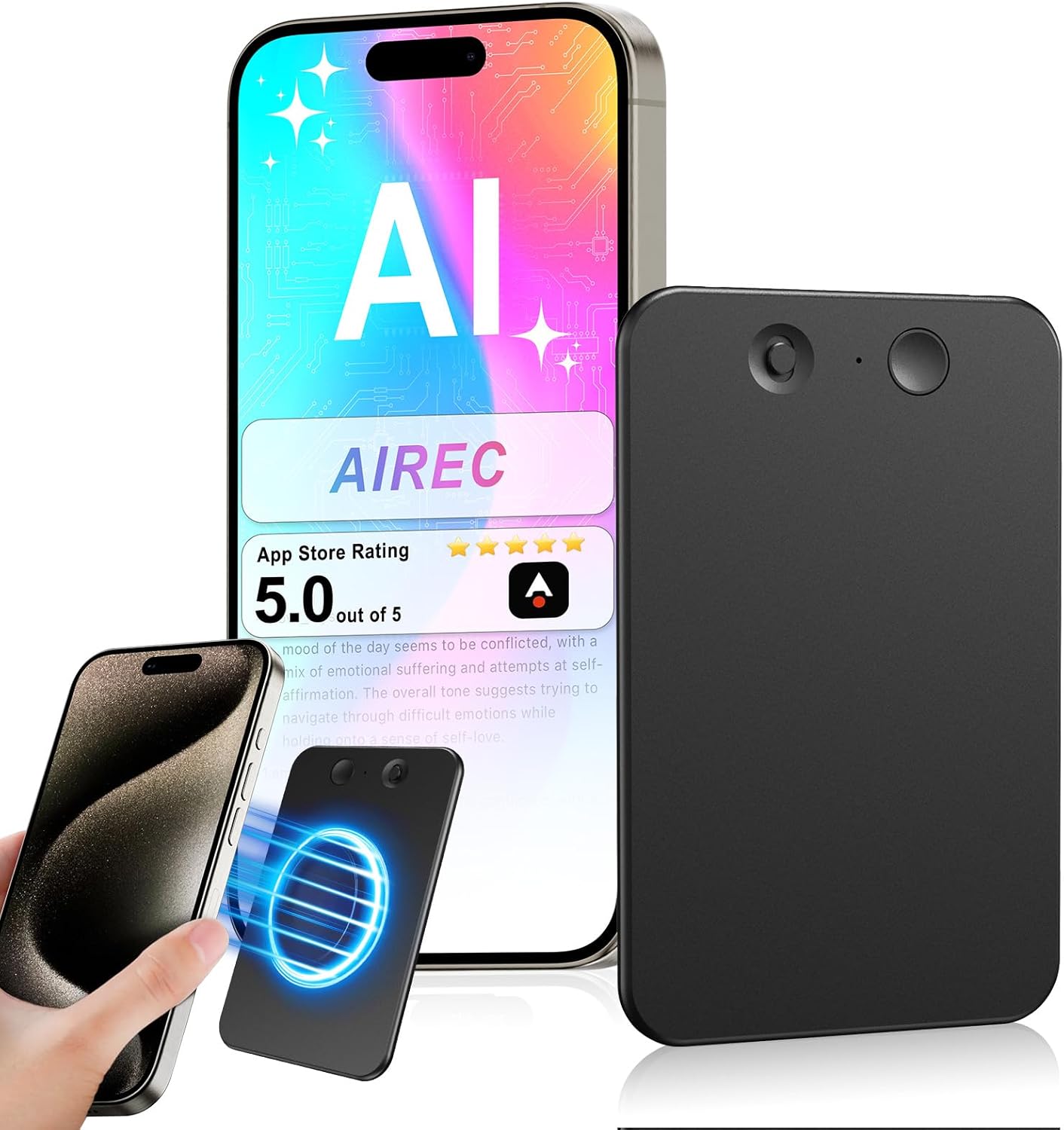 64GB AI Voice Recorder with Transcription, Mind Mapping, & App Support 64GB AI Voice Recorder with Transcription, Mind Mapping, & App Support