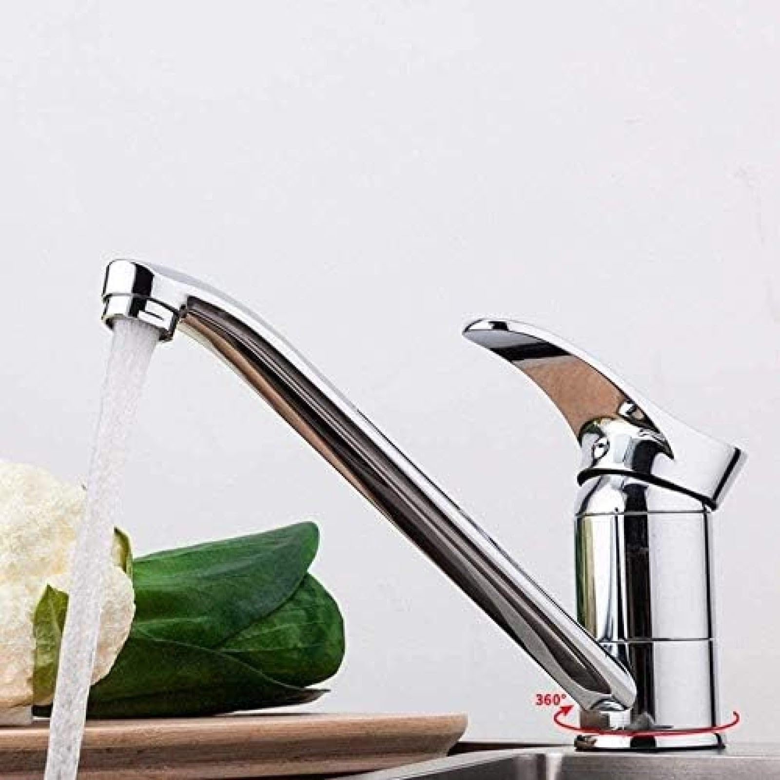 Amazon.co.jp: 蛇口 クロームメッキ キッチンシンク用蛇口 温水・冷水 