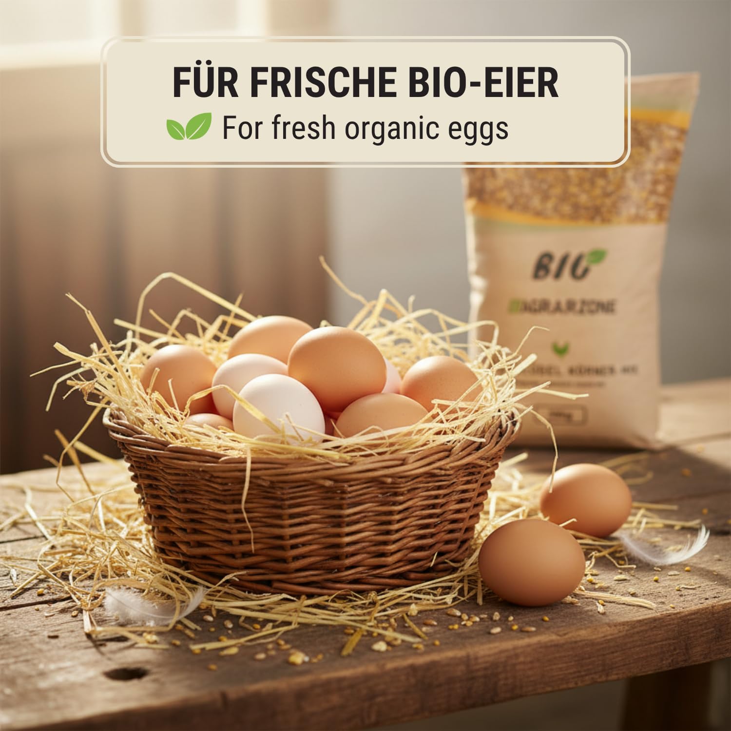 Agrarzone Bio karma dla kur niosek, granulowana przeciwko roztoczom, 20 kg