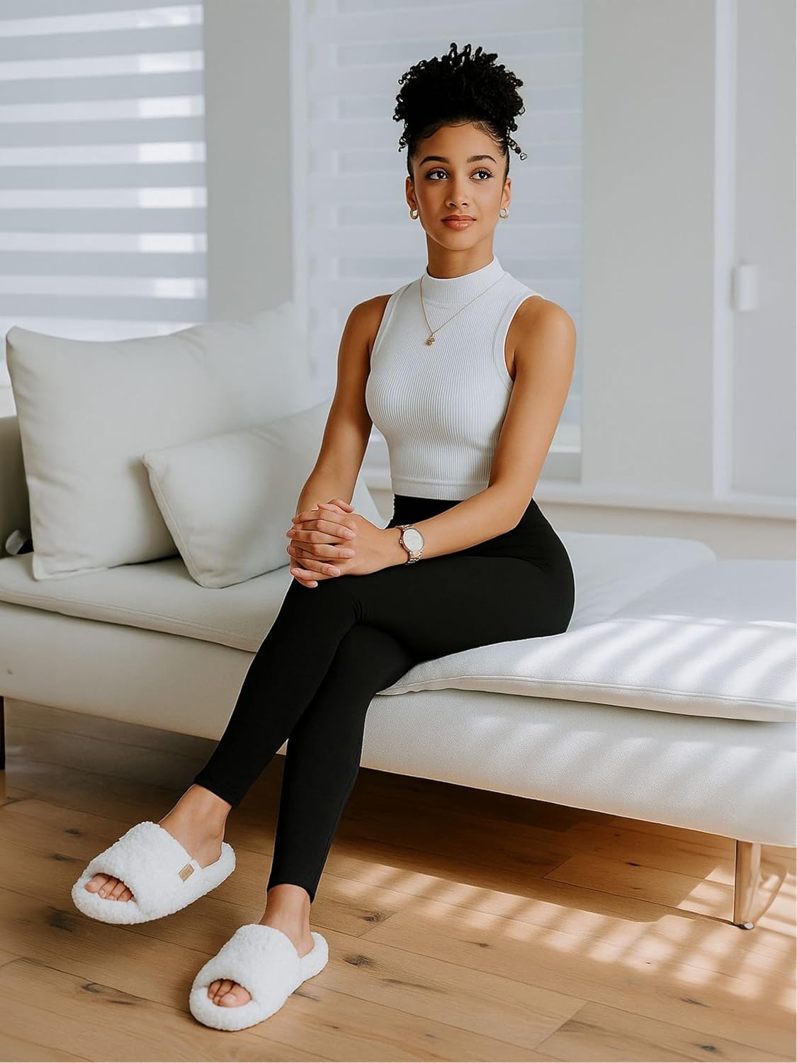 Conceited Fleece Lined Leggings in New Sweater Knit and 20+ Colors (Available in Plus Size) - Image 3